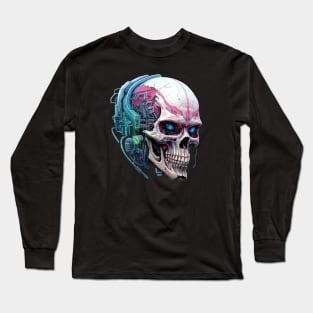 Cyberpunk Skull Fusion Long Sleeve T-Shirt